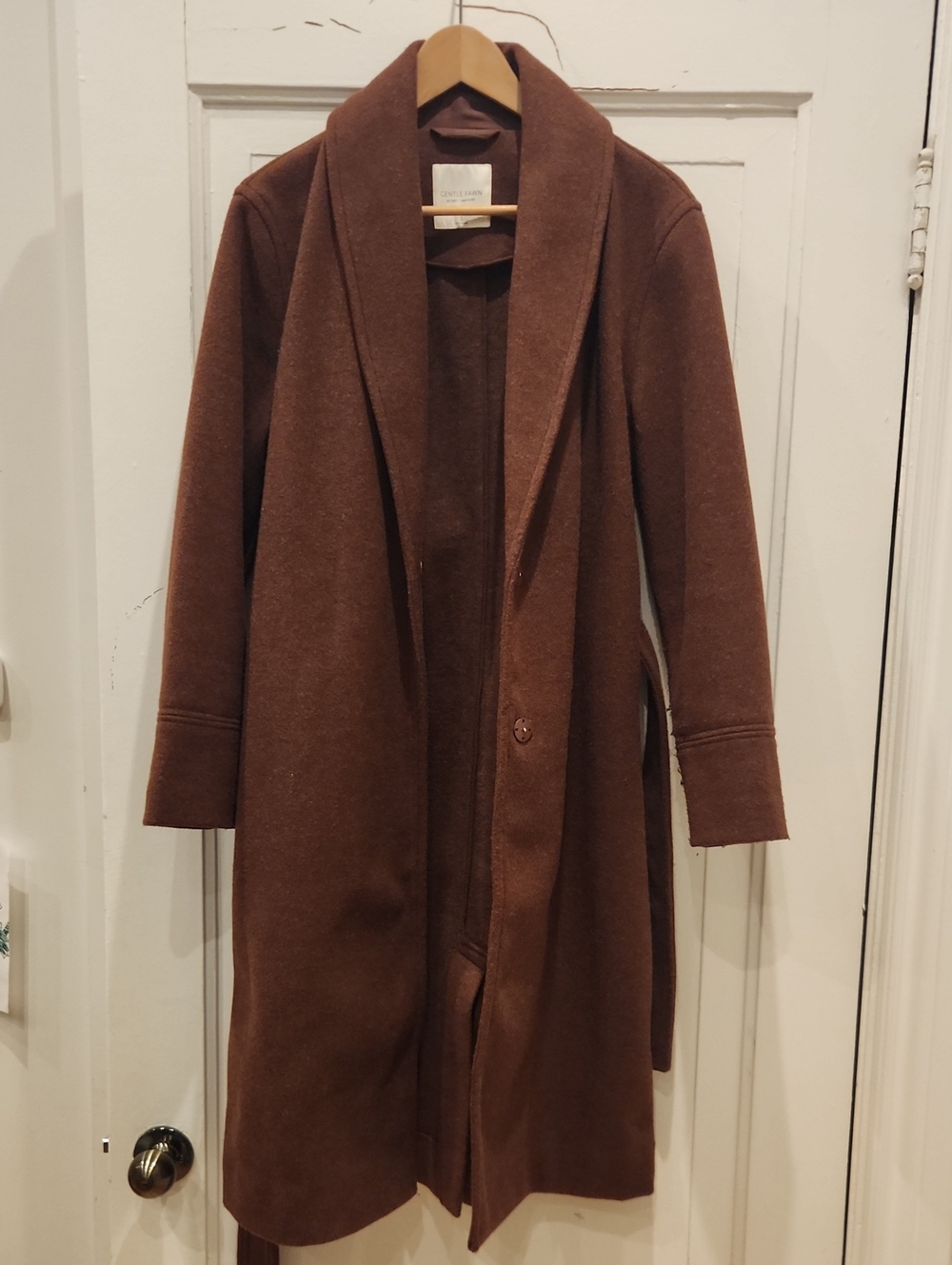 Gentle Fawn Felt Coat In Rust